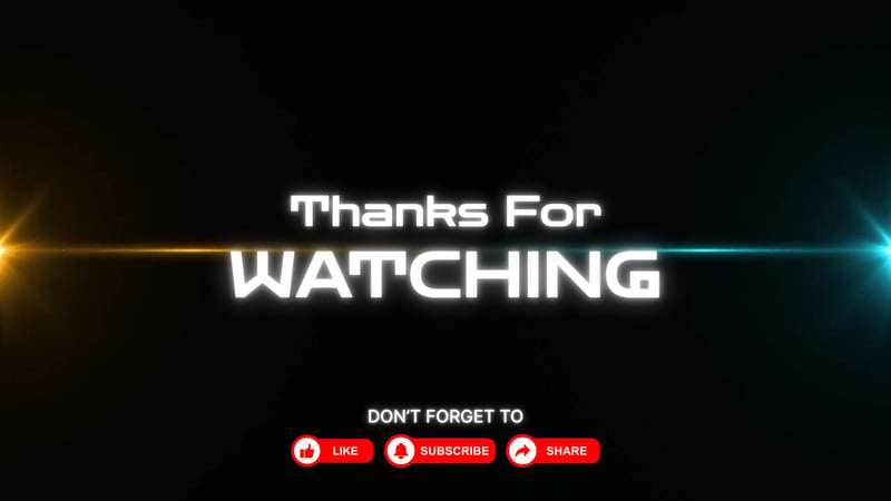 Flare Thank For Watching Outro Video