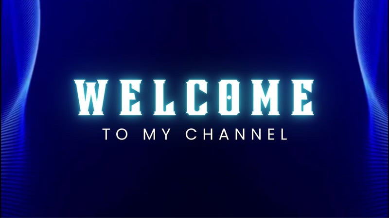 Typographic Channel Intro Video