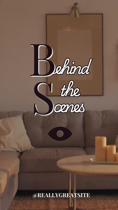 Behind the Scenes Instagram Reel