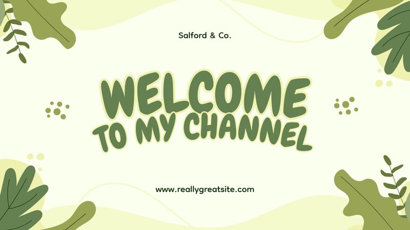 Welcome YouTube Intro