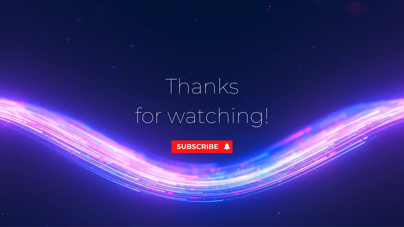 Dynamic Thanks For Watching Youtube Video