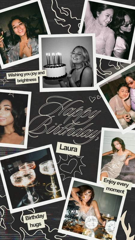 Nostalgic Birthday Celebration Instagram Reel