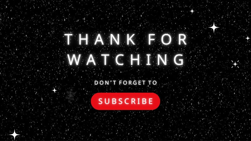 Thank For Watching Outro Video