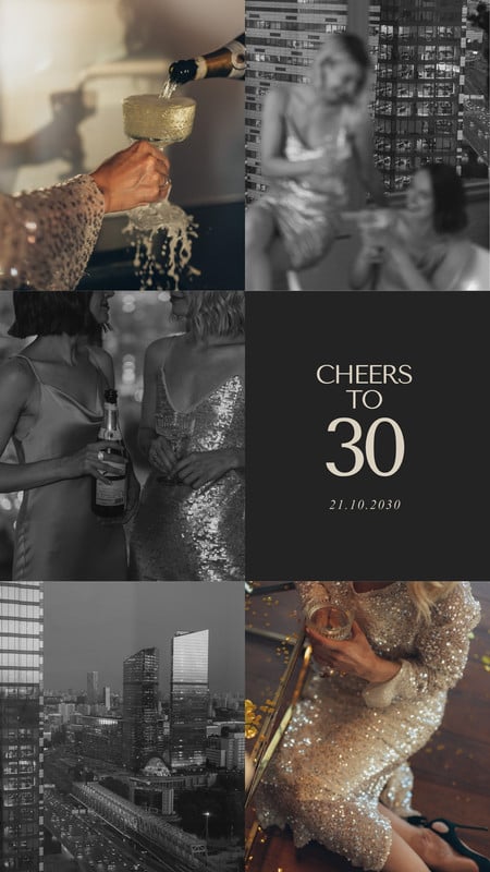 Birthday Photo Collage Instagram Reel