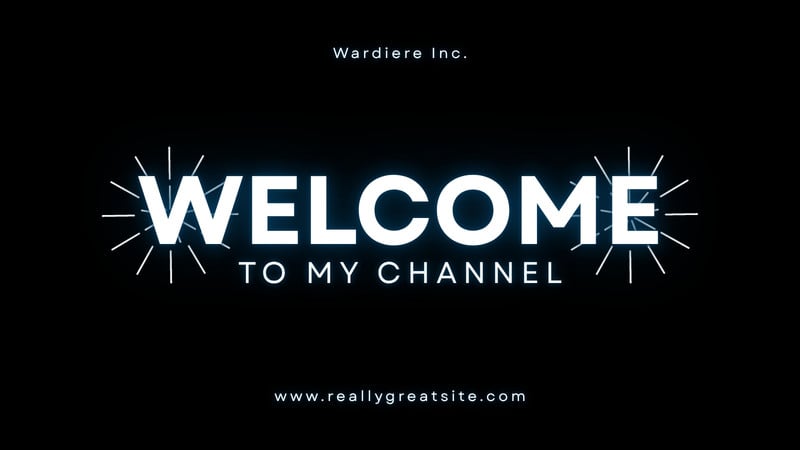 Welcome Video Black and White