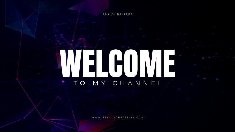 Welcome to My Channel YouTube Intro