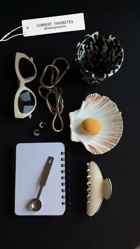 Flat Lay Fashion Current Favorites Instagram V2