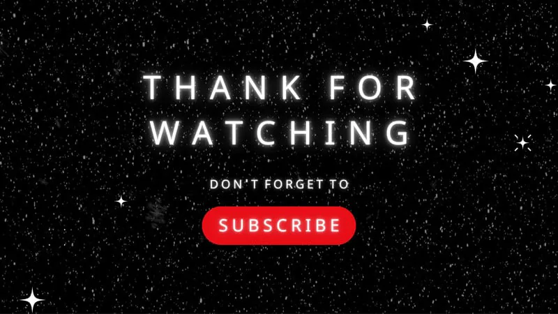 Thank For Watching Outro Video V2