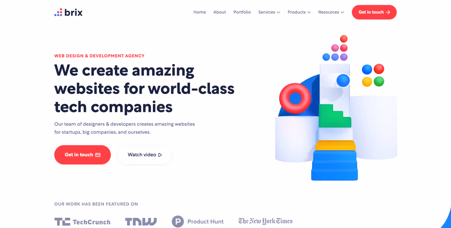 Brix Agency Homepage
