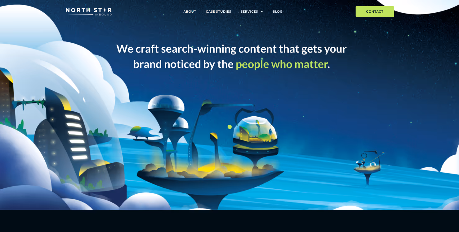North Star Inbound homepage