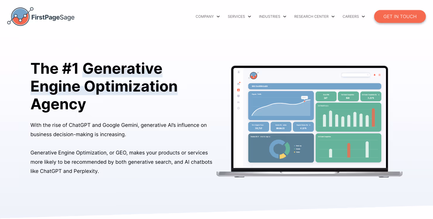 First Page Sage homepage
