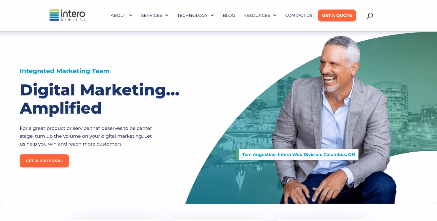 Intero Digital homepage