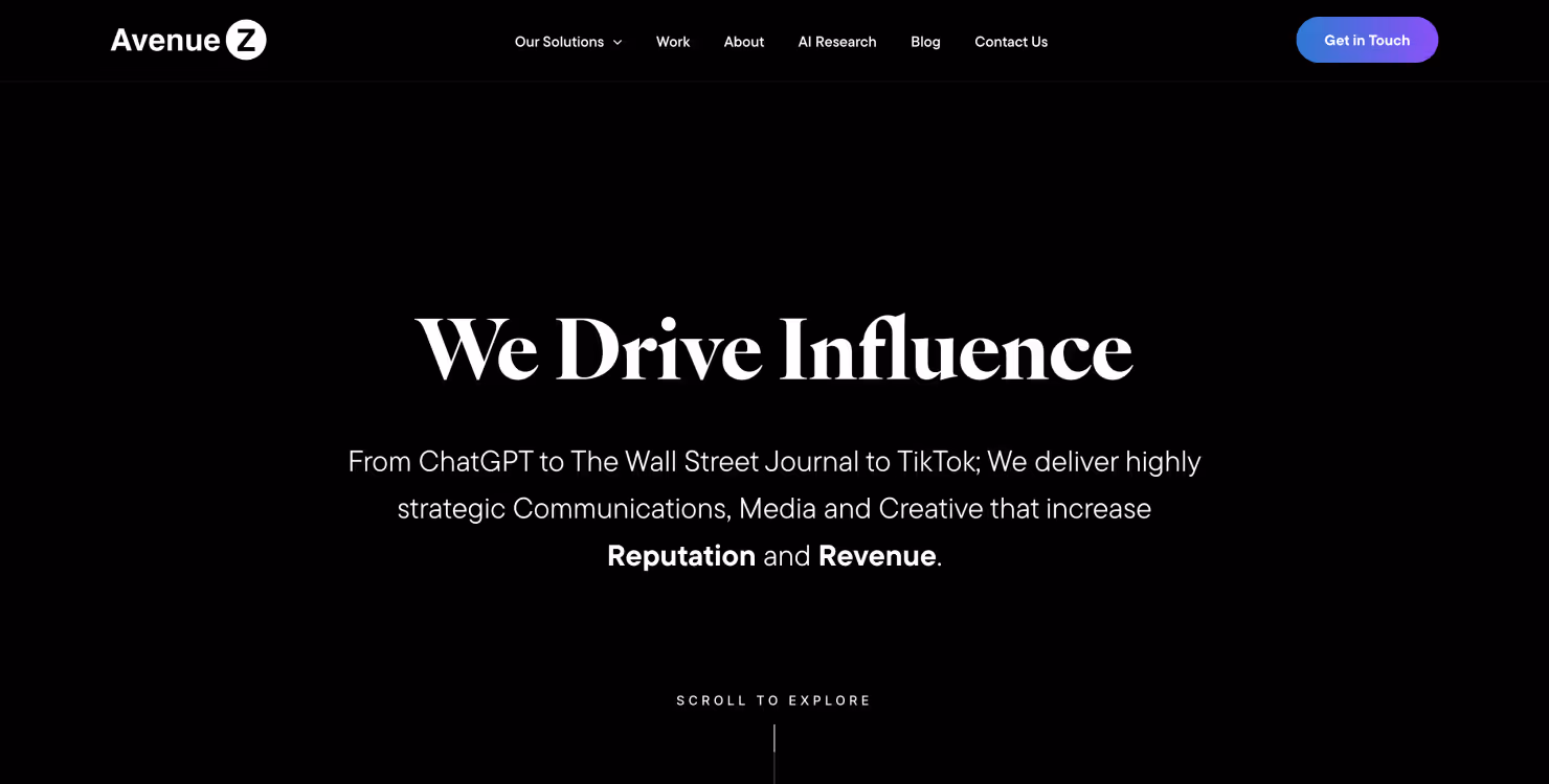 avenue z homepage