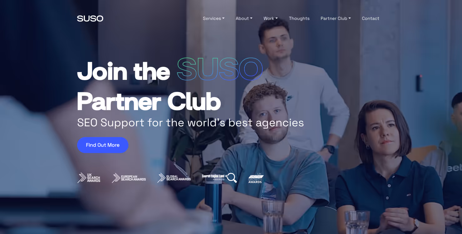 Suso digital homepage