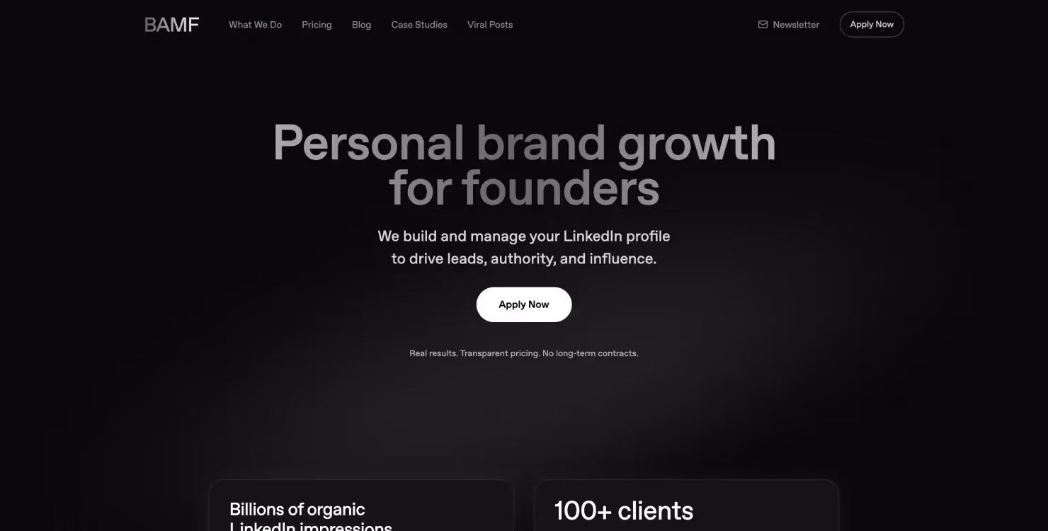 BAMF media homepage