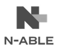 Black and white N-able logo