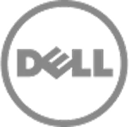 Black and white Dell logo