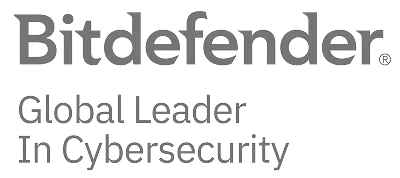 Black and white Bitdefender logo