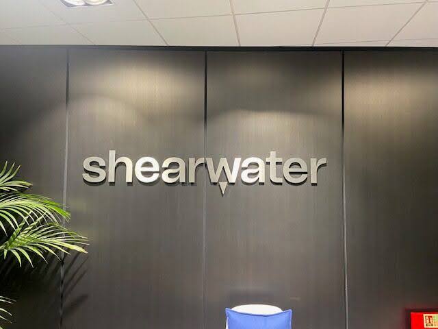 Shearwater's offices signage re-done by SOS Systems.