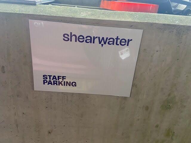 Shearwater's offices signage re-done by SOS Systems.