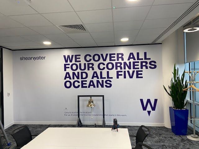 Shearwater's offices signage re-done by SOS Systems.
