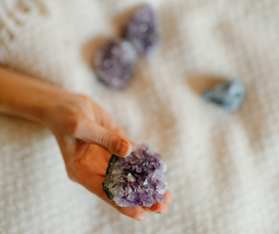 Crystal in hands