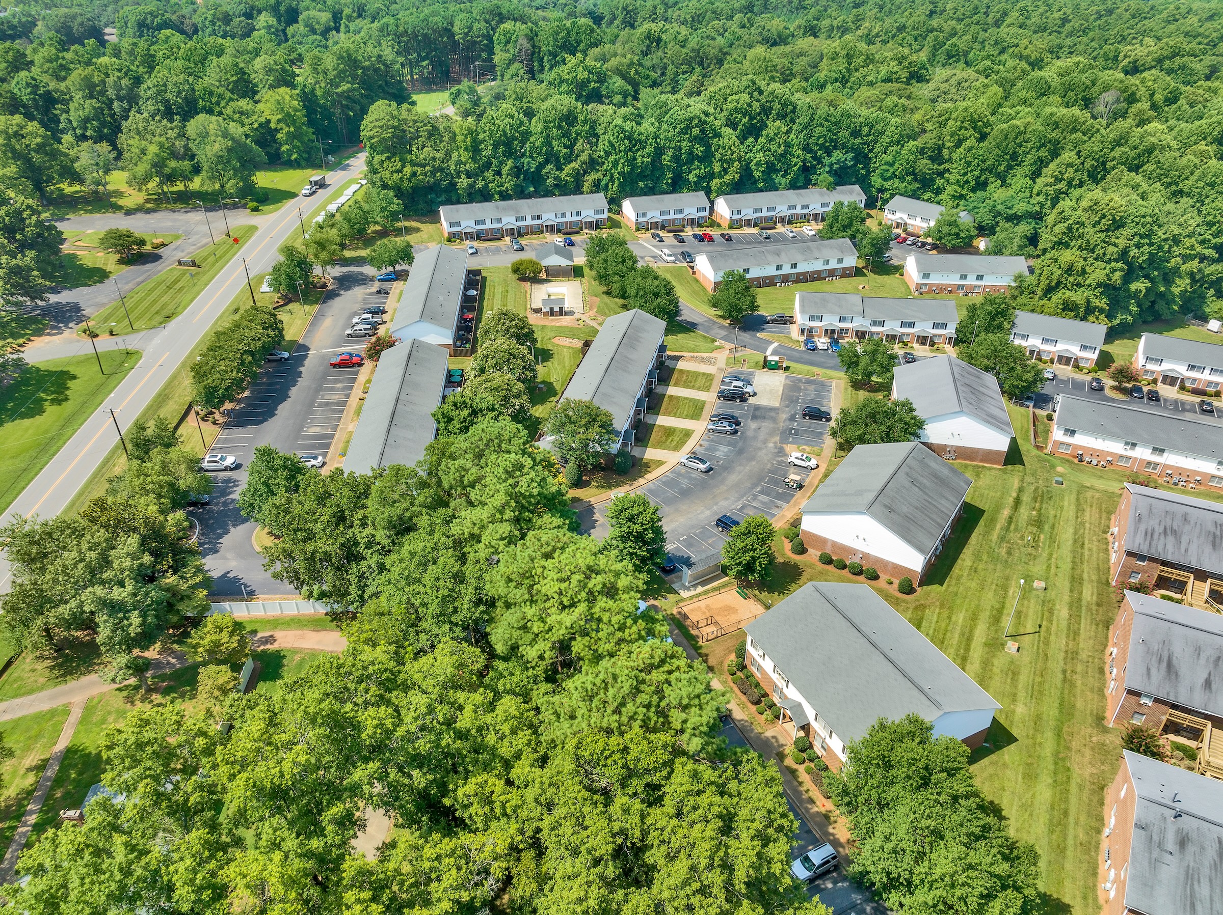 Ariel view of the community