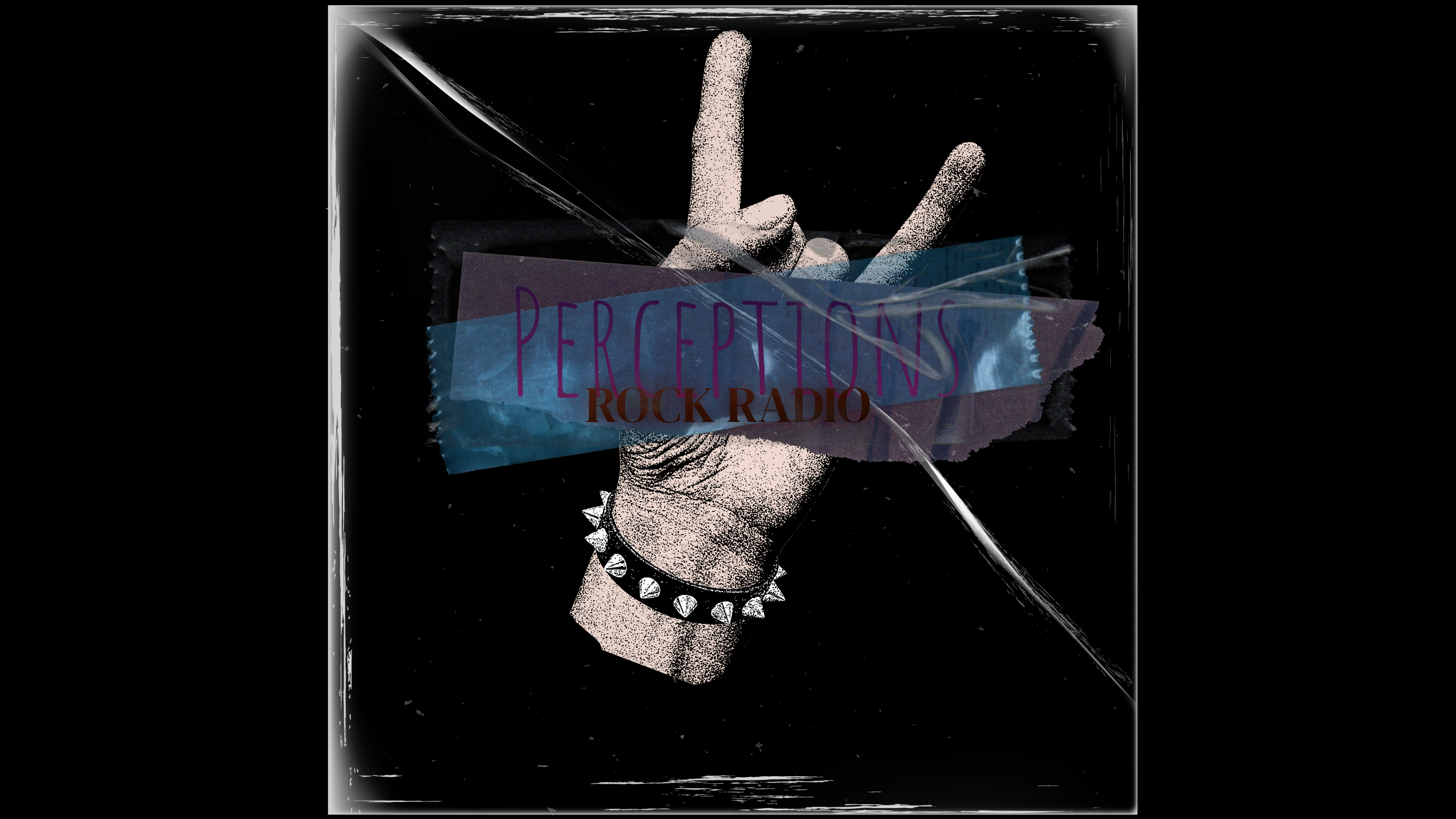 perceptions rock radio logo hand making metal you rock gesture