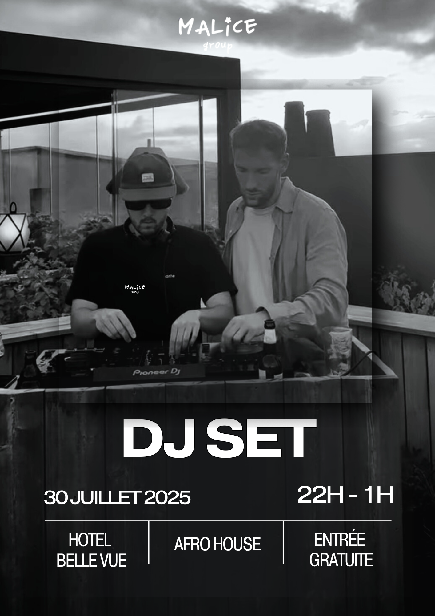 Affiche Malice group Lille House music