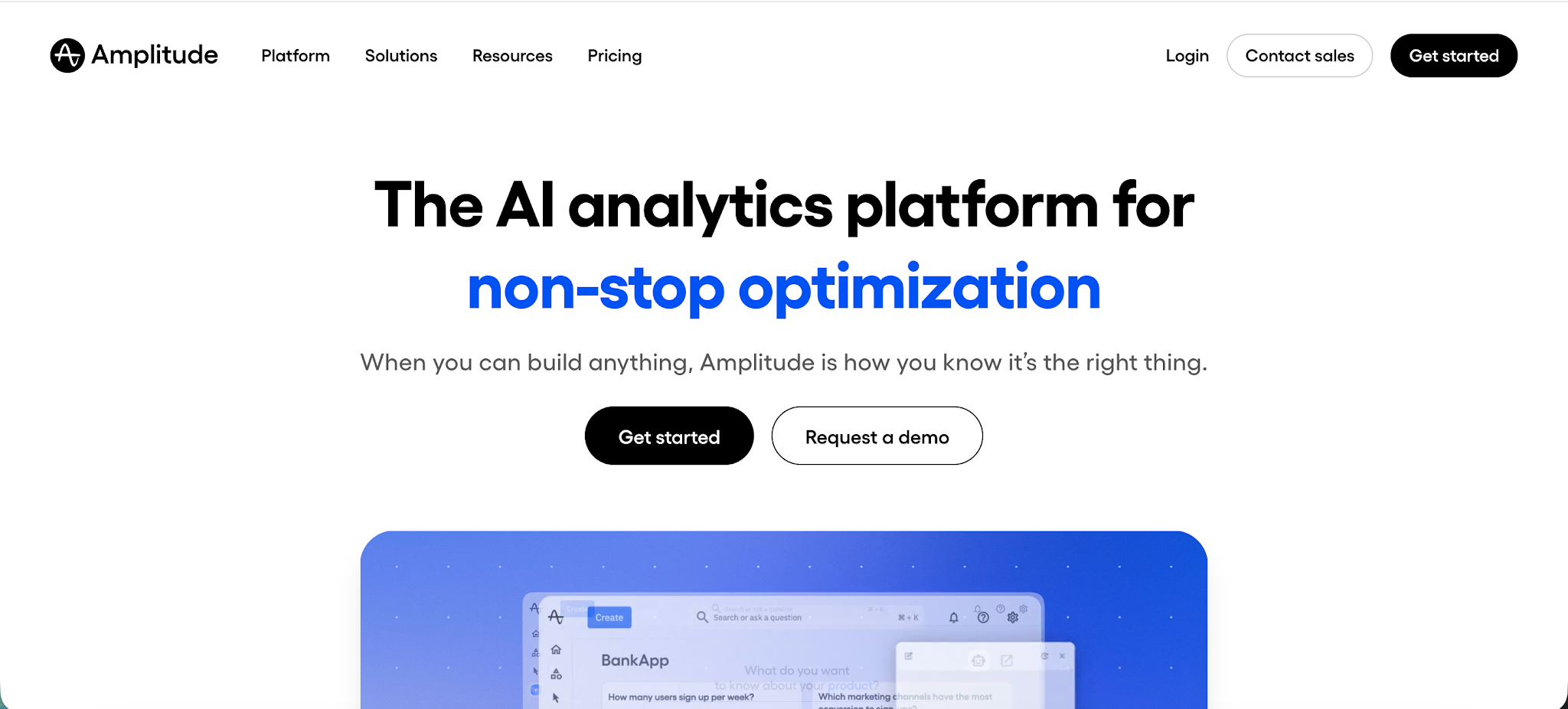 ecommerce analytics tool - amplitude