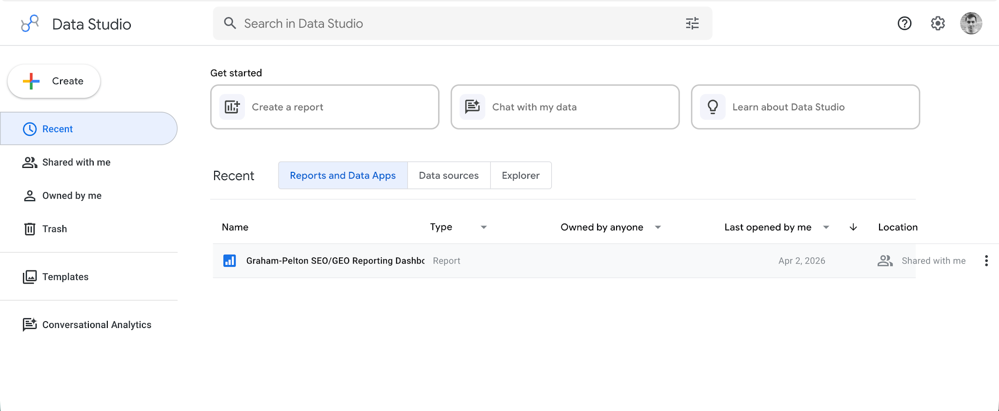 ppc reporting tool - data studio