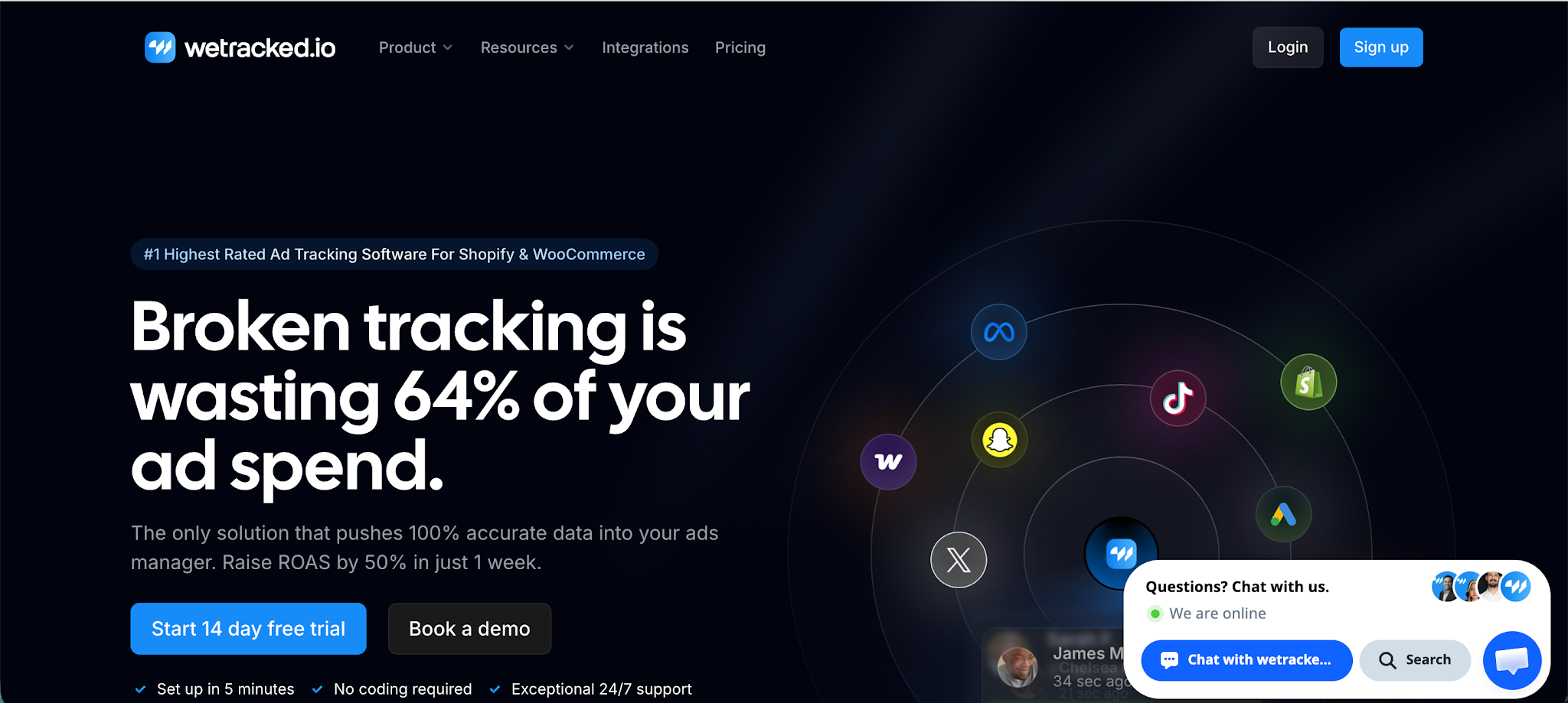 wetracked.io es la mejor alternativa a Hyros en cuanto a precisión y relación calidad-precio