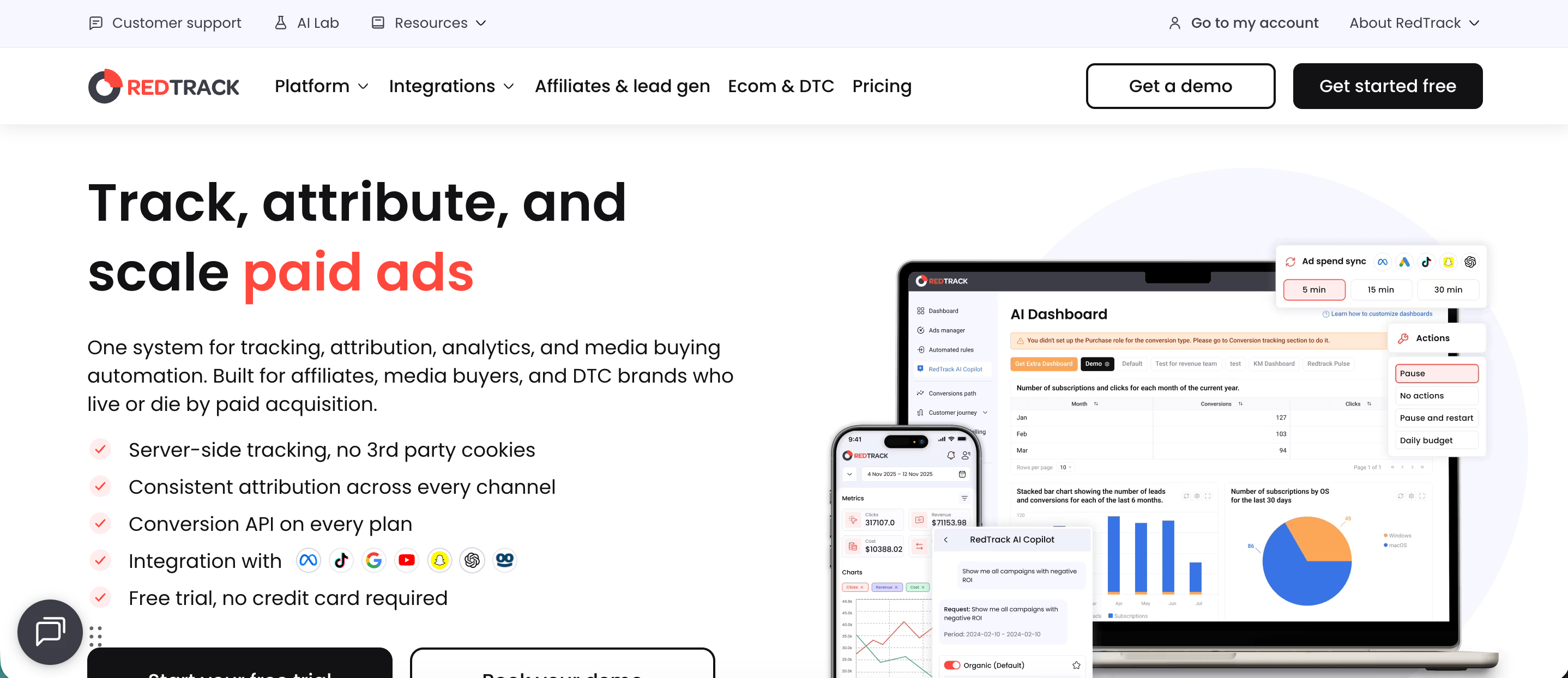 voluum alternatives - redtrack.io