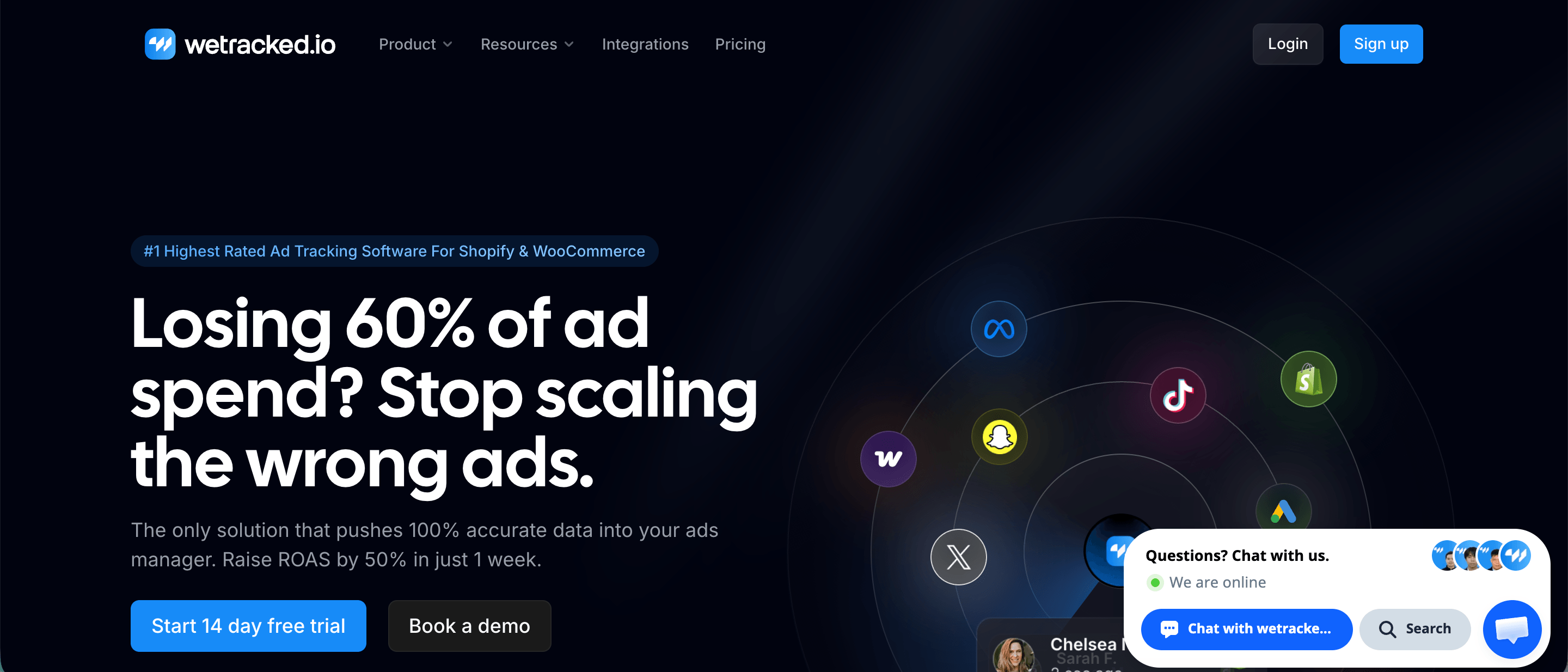 wetracked.io is one of the best redtrack alternatives for ad tracking