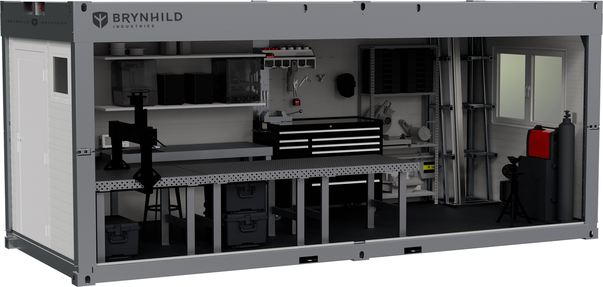 The Svallin XX adapted as a mobile manufacturing unit.