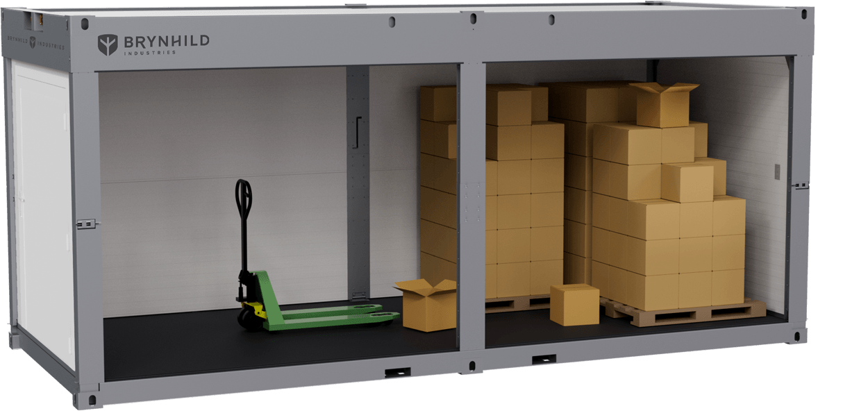 The Svallin XX with an extra wide front door adapted for use as portable storage. 