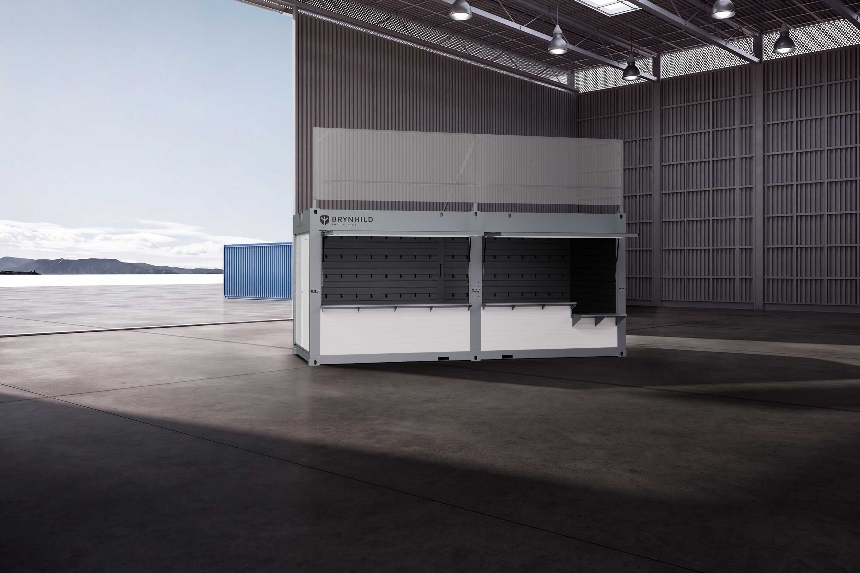 The Svallin XX configured for use as pop-up retail space.