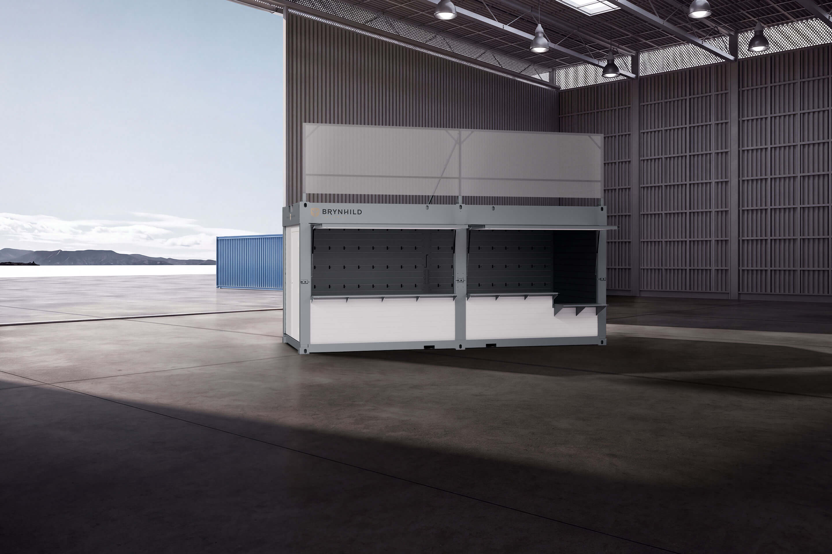 The Svallin XX configured for use as pop-up retail space.