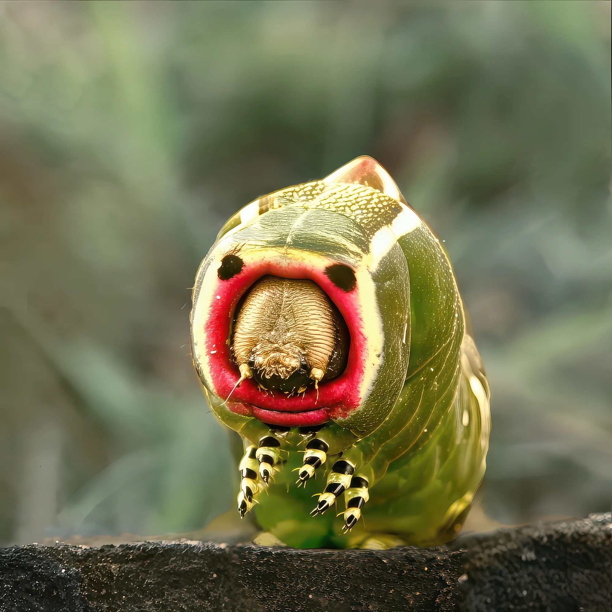 Puss Moth caterpillar, Adrian L James ARPS (UK)