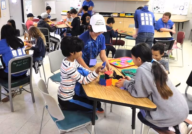 Sample AI learning certificate  shown as an example of what kids and parents can earn.