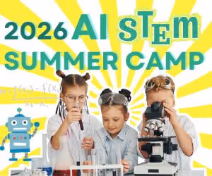 kids engaging in science and AI activities over the Stem Camps in Bay ARea