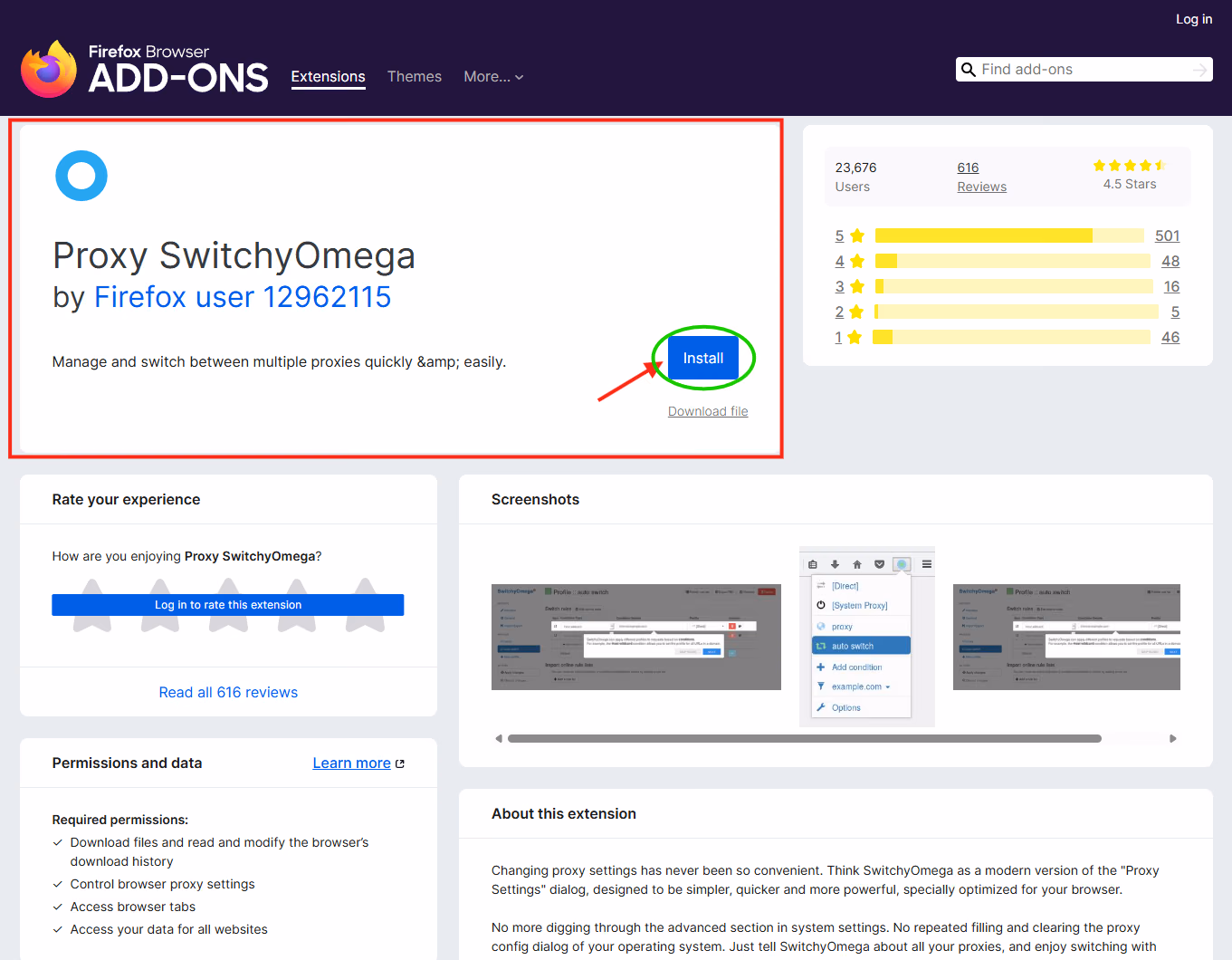 firefox add-on screenshot
