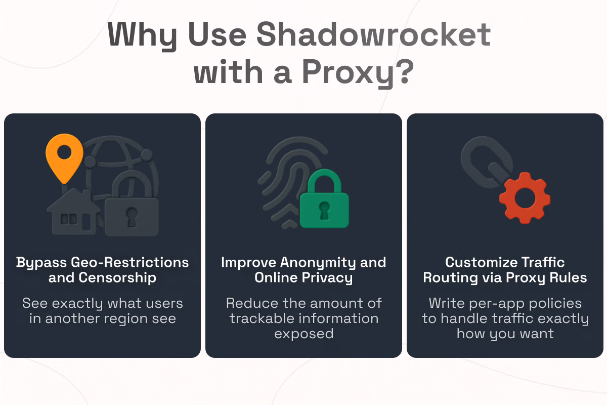 why use shadowrocket with a proxy