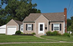 House with vinyl siding