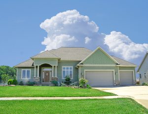 Home with vinyl siding