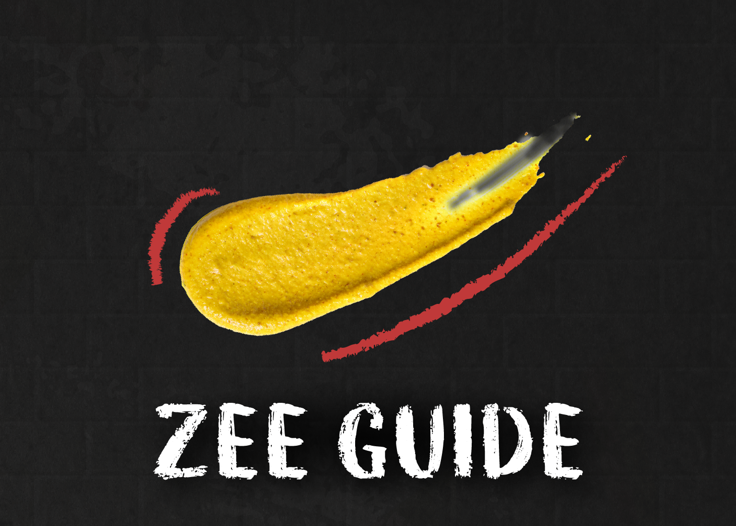Mustard streak icon representing the Zee Guide section.