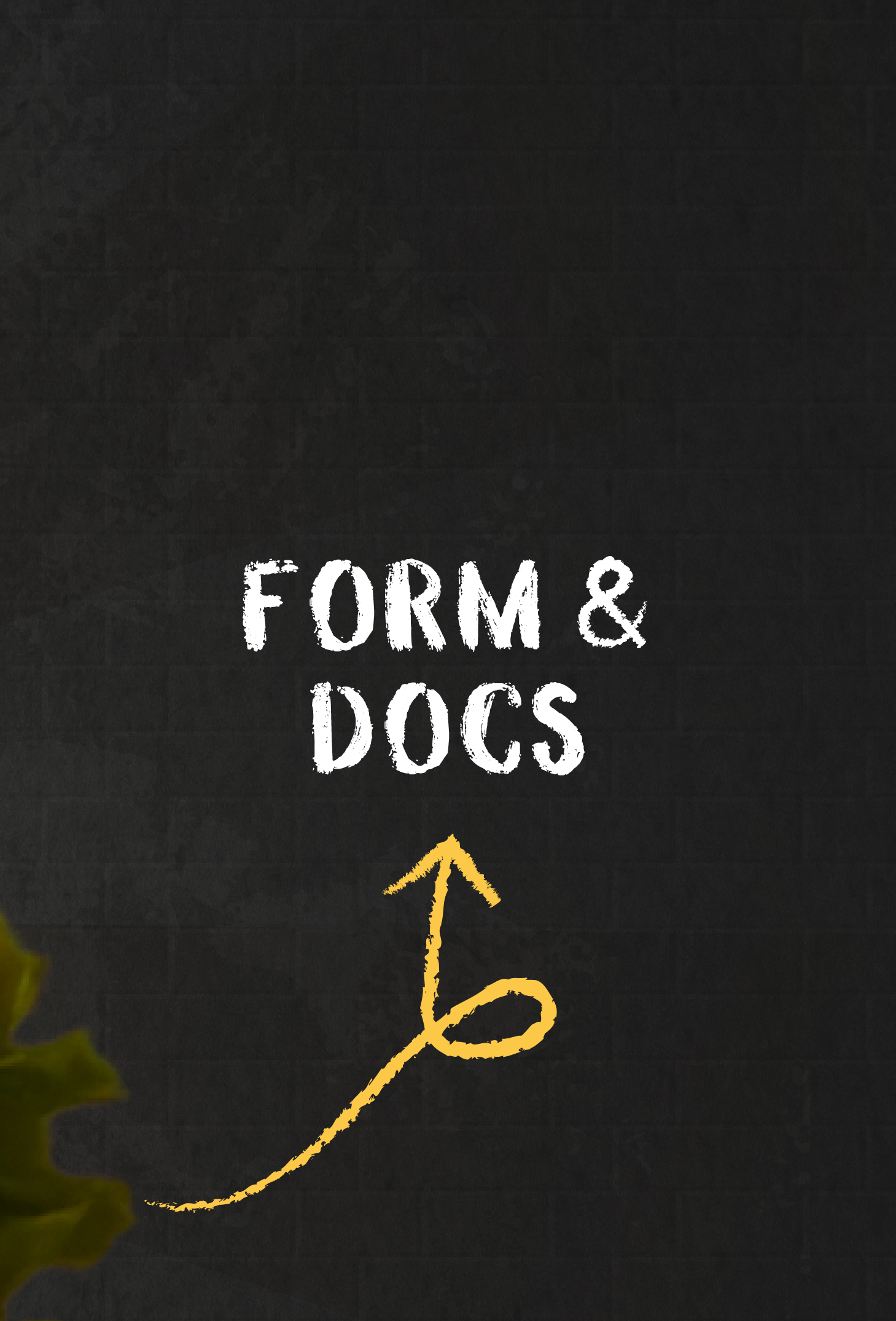 Black background with text indicating the Forms and Docs section.