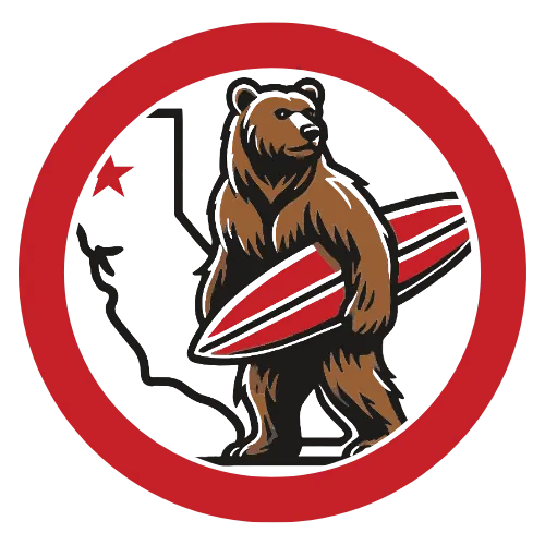 Excited young man in an orange hoodie holding a laptop and raising his fist in celebration.