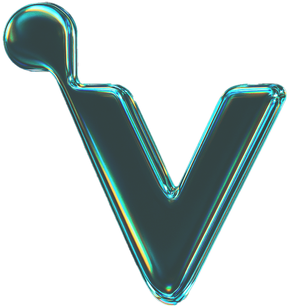 V logo