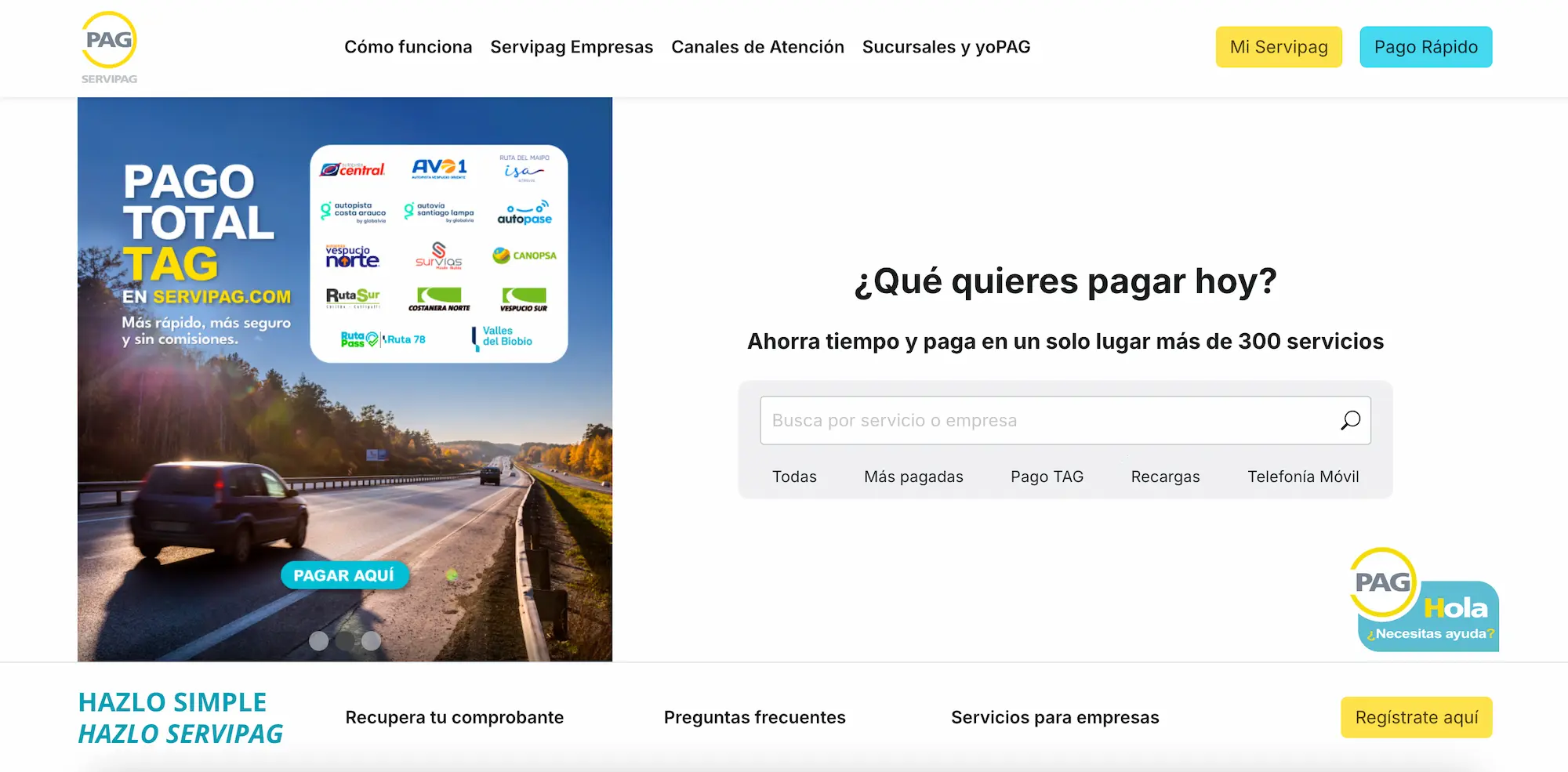 Servipag página web